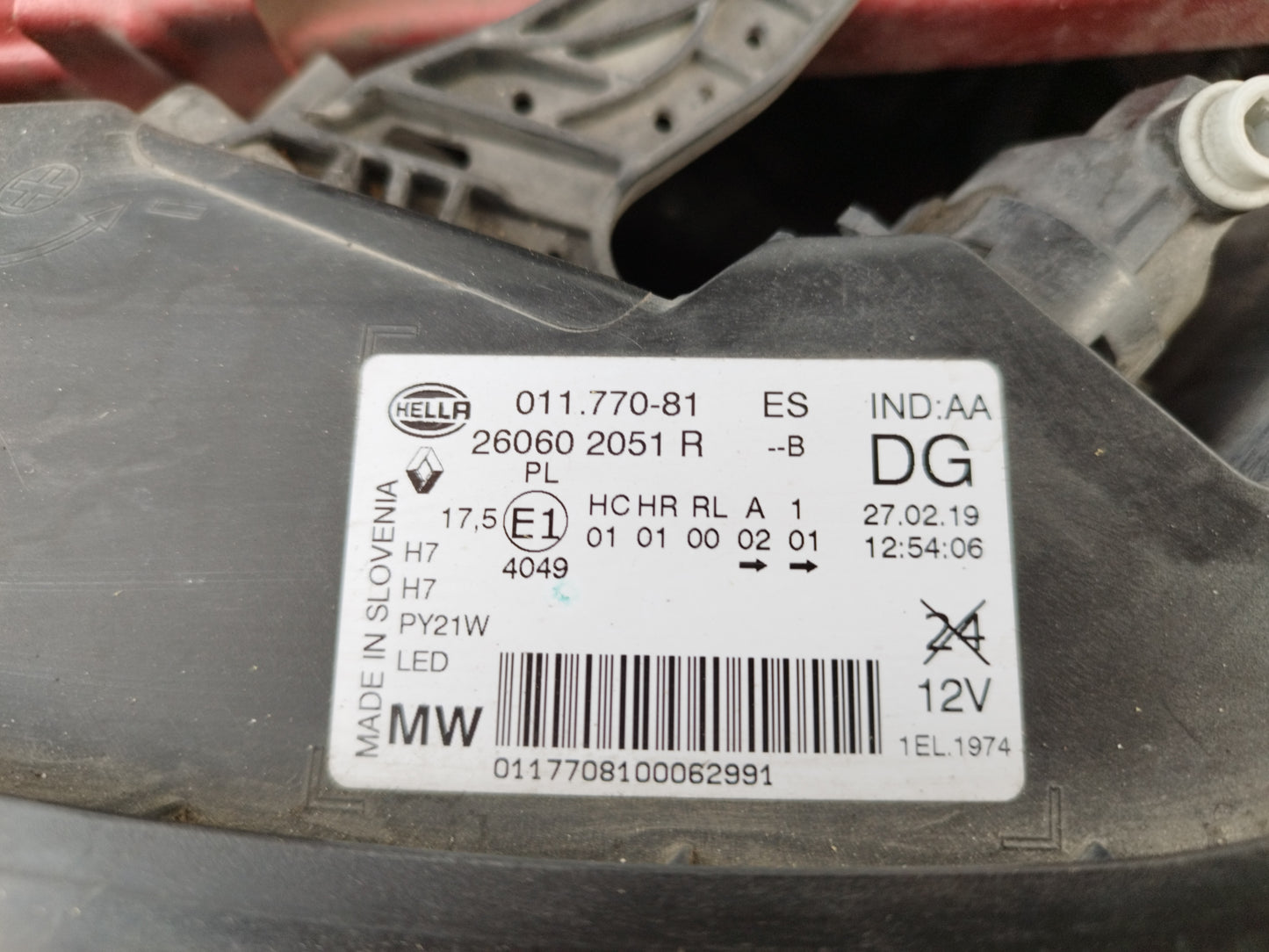 Farol Principal Esquerdo – Renault Kadjar 2019 1.5 DCI